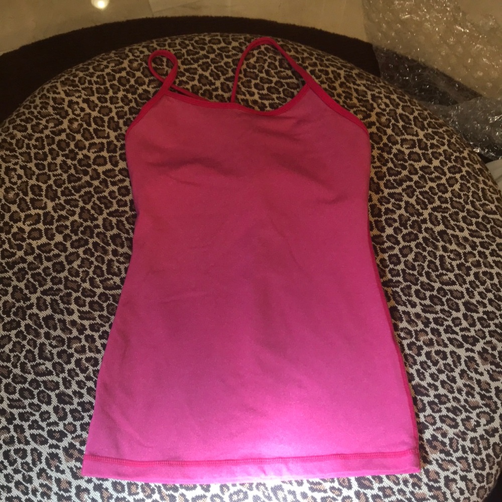 Lululemon size 2 heathered pink power Y